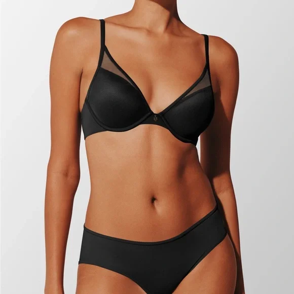 ThirdLove 24/7 Classic Uplift Plunge Bra Black 32B½ - Picture 2 of 14